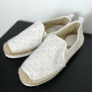 Michael Kors Cream and Tan Espadrilles
